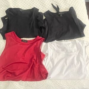 ALALA women's 4 pack Tie-Back Tank top muscle tees .  #166